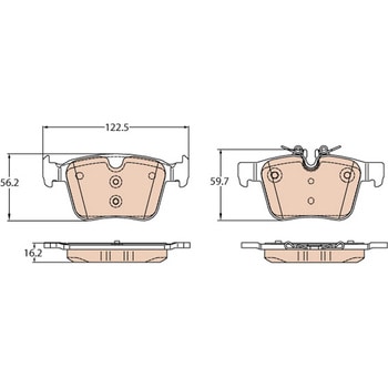 輸入車用TRW COTECブレーキパッド/TRW COTEC BRAKE PADS TRW