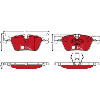 輸入車用TRW DTEC低ダストセラミックブレーキパッド/TRW DTEC BRAKE PADS TRW