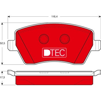 輸入車用TRW DTEC低ダストセラミックブレーキパッド/TRW DTEC BRAKE PADS TRW