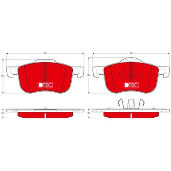 輸入車用TRW DTEC低ダストセラミックブレーキパッド/TRW DTEC BRAKE PADS TRW