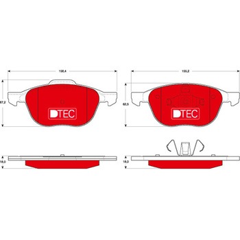 輸入車用TRW DTEC低ダストセラミックブレーキパッド/TRW DTEC BRAKE PADS TRW
