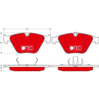 輸入車用TRW DTEC低ダストセラミックブレーキパッド/TRW DTEC BRAKE PADS TRW