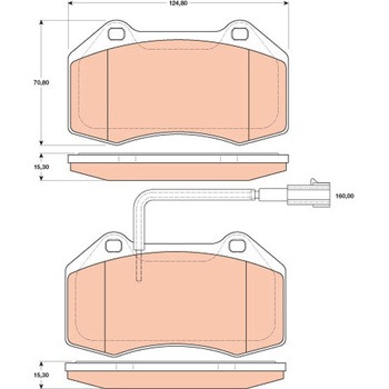 輸入車用TRW DTEC低ダストセラミックブレーキパッド/TRW DTEC BRAKE PADS TRW