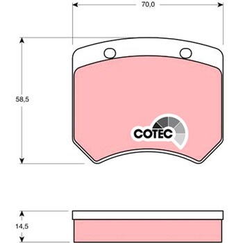 輸入車用TRW COTECブレーキパッド/TRW COTEC BRAKE PADS TRW