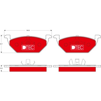 輸入車用TRW DTEC低ダストセラミックブレーキパッド/TRW DTEC BRAKE PADS TRW