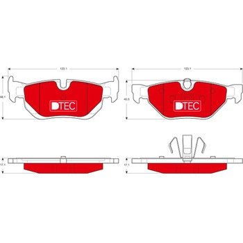 輸入車用TRW DTEC低ダストセラミックブレーキパッド/TRW DTEC BRAKE PADS TRW