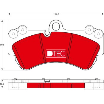 輸入車用TRW DTEC低ダストセラミックブレーキパッド/TRW DTEC BRAKE PADS TRW