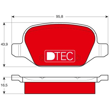 輸入車用TRW DTEC低ダストセラミックブレーキパッド/TRW DTEC BRAKE PADS TRW