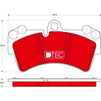 輸入車用TRW DTEC低ダストセラミックブレーキパッド/TRW DTEC BRAKE PADS TRW