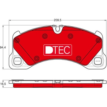 輸入車用TRW DTEC低ダストセラミックブレーキパッド/TRW DTEC BRAKE PADS TRW