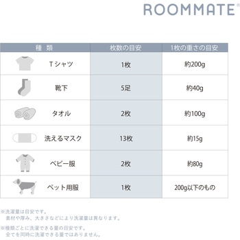 折り畳み式ポータブル洗濯機 ROOMMATE