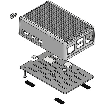 Raspberry Pi 5 専用ヒートシンクケース RPH-5シリーズ - タカチ電機工業