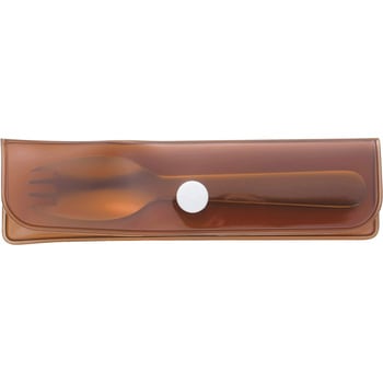 ランチスプーン&クリアケースブラウン 高桑金属