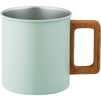 木柄マグLグリーン - 高桑金属