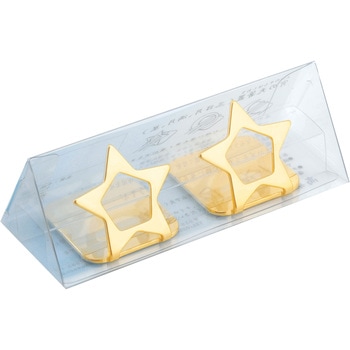 宵の天(よいのそら)箸置黄金(こがね)二つ揃い星 高桑金属