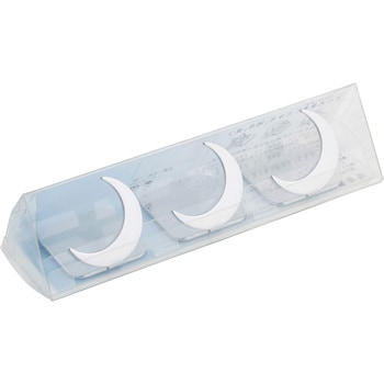 宵の天(よいのそら)箸置白銀(はくぎん)三つ揃い三日月 高桑金属