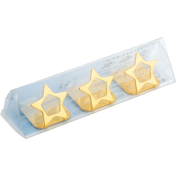 宵の天(よいのそら)箸置黄金(こがね)三つ揃い星 高桑金属