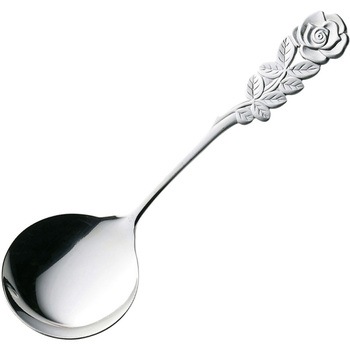 ローズカトラリーサテンクリームスプーン - 高桑金属