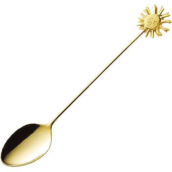 ラバーキャストゴールド太陽コーヒースプーン - 高桑金属