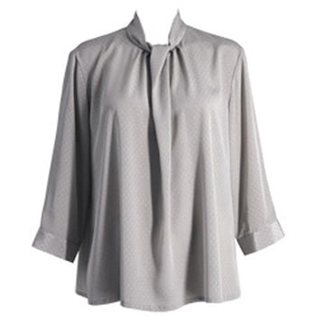 ボウタイ風七分袖ブラウス リミット