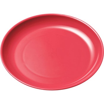 No.1712R ポリプロ給食皿16cm (レッド) エンテック