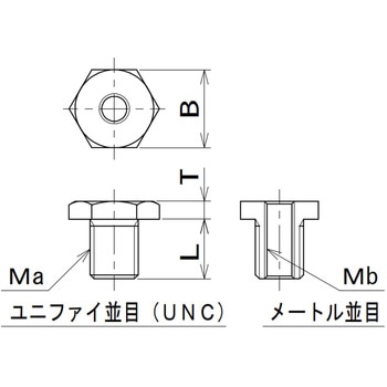 ネジ変換ボルト ユニファイ(並目・UNC) ラクテム