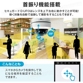SecuSTATION ドーム型パンチルト防犯カメラ 【セキュガードD UFO】 SecuSTATION