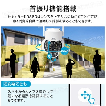 SecuSTATION パンチルト防犯カメラ 【セキュガードD360】 - SecuSTATION