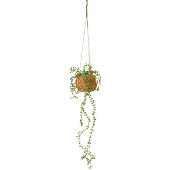 年間装飾品 フェイクグリーン 観葉植物 ハンギンググリーンバスケット(人工観葉植物) ストア・エキスプレス