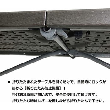 天板が強化プラスチックの折りたたみ作業テーブル ビーカム