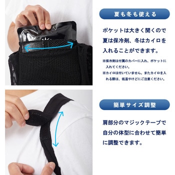 保冷剤ベスト アイストラストボディフィットベスト(保冷剤300g)付き ニッキー