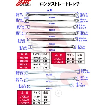 ロングストレートメガネ JTC