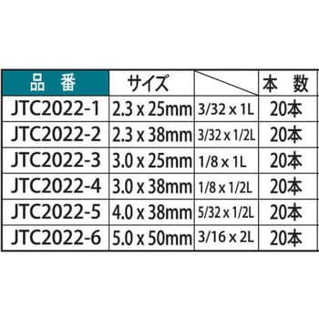 JTC2022-6 割りピン 1袋(20本) JTC 【通販モノタロウ】