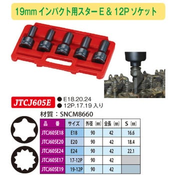 JTCJ605E19 インパクト用ソケット 1個 JTC 【通販サイトMonotaRO】