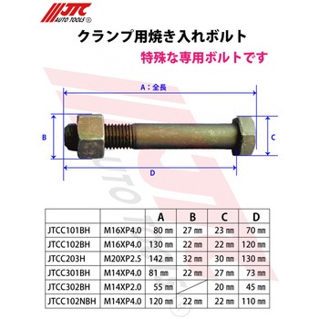 クランプ用焼き入れボルト JTC