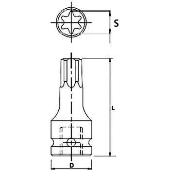 インパクト用スターソケット JTC