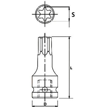 インパクト用スターソケット JTC