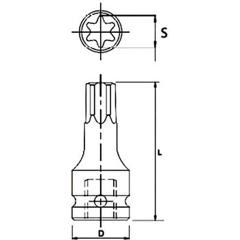 インパクト用スターソケット JTC