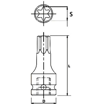 インパクト用スターソケット JTC