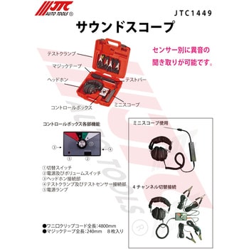 JTC1449 サウンドスコープ 1セット JTC 【通販モノタロウ】