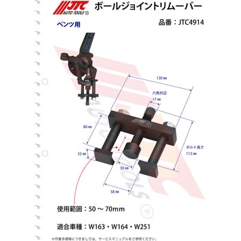 ボールジョイントリムーバー&インサーター JTC