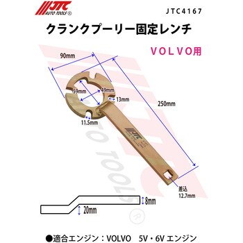 JTC4167 クランクプーリー固定レンチ 1個 JTC 【通販モノタロウ】