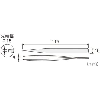 P-672 ピンセット 1個 ホーザン 【通販サイトMonotaRO】