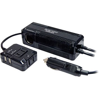 KD-140 セパレートインバーターDC+AC 2口+USB 2口 4A 1個 カシムラ