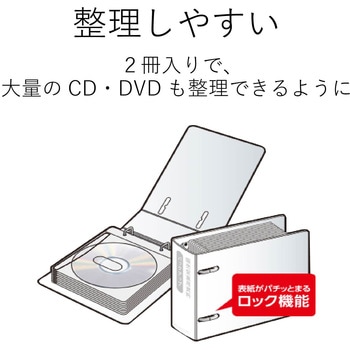 CD・DVD不織布バインダー 2個セット 36枚収納 - エレコム