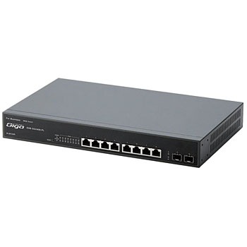1000BASE-T対応 スイッチングハブ WEBスマート対応 POE 8ポート 3年保証 エレコム