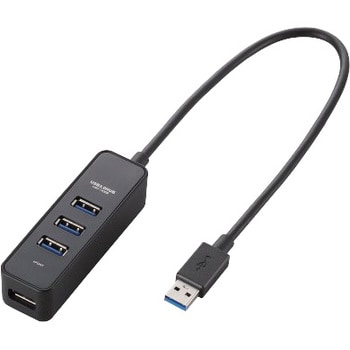 USBハブ 3.0 4ポート バスパワー マグネット付 ケーブル長 30cm エレコム