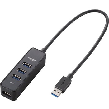 USBハブ 3.0 4ポート バスパワー マグネット付 ケーブル長 30cm エレコム