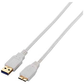 USB3-AMBX10WH USB�P�[�u�� �}�C�N��B�P�[�u�� microB-A 3.0 �ɍ� �X���� �u���b�N �G���R�� 2�d�V�[���h 17984024