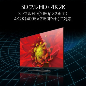 HDMIケーブル ハイスピード スーパースリム イーサネット対応 ブラック エレコム